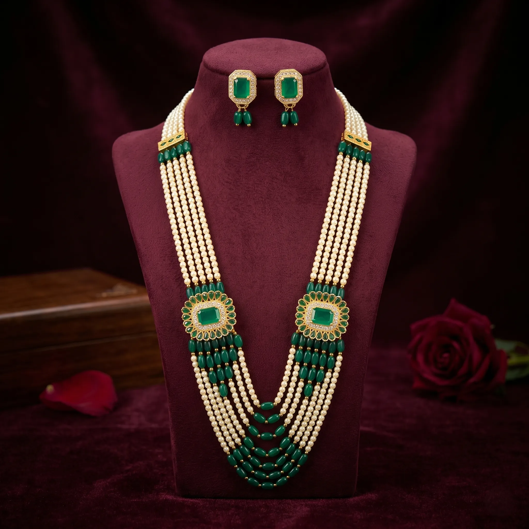Necklace Set with Earrings for Women