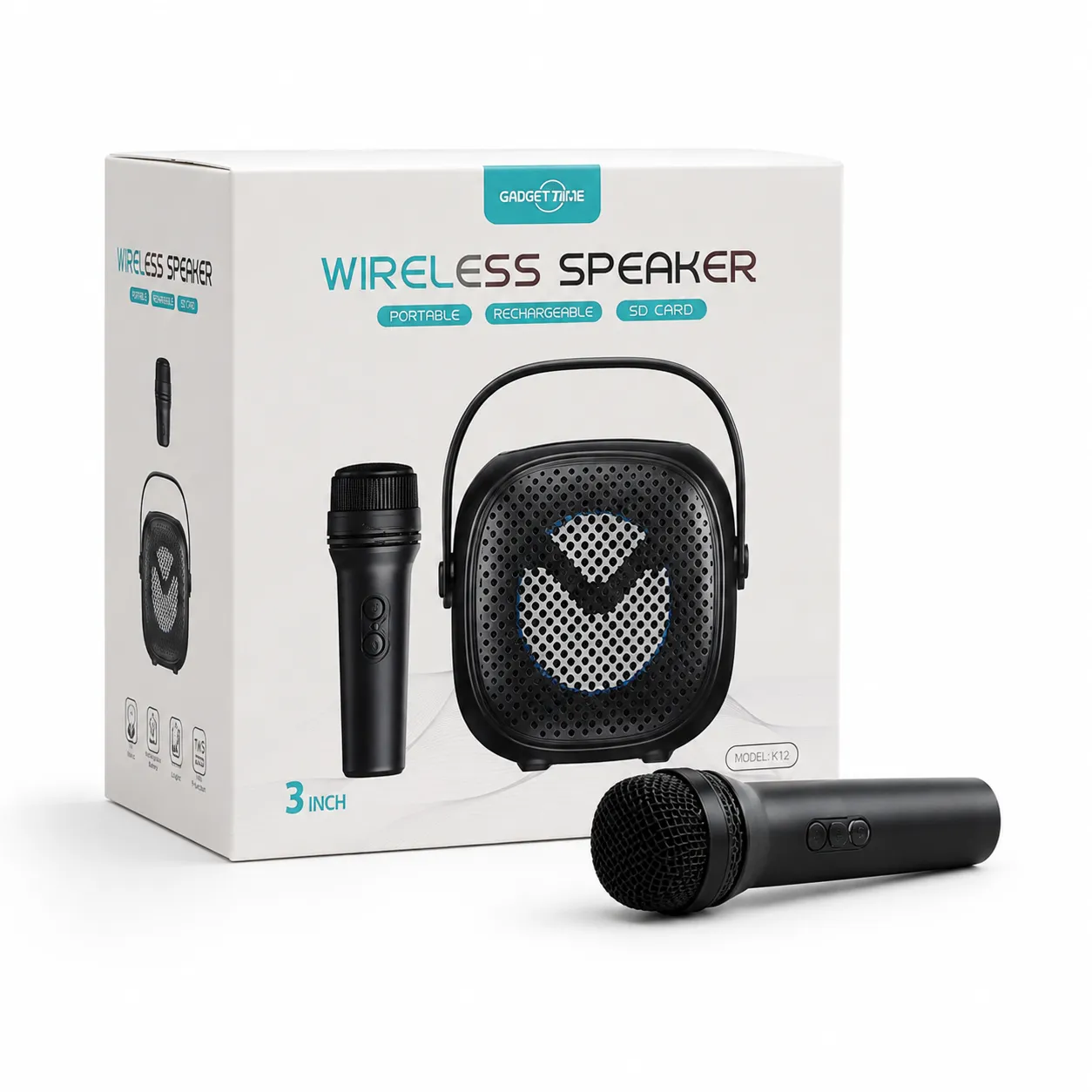 GREATNICE Bluetooth, USB, SD Card, FM Radio & Mic Supported Wireless Speaker