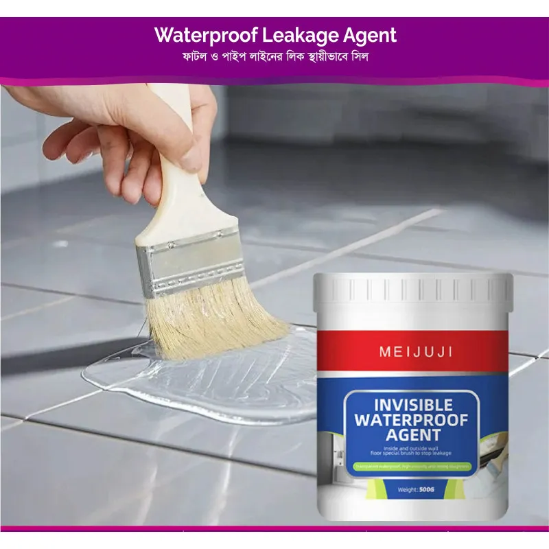 MEIJUJI Invisible Waterproof Agent – Transparent High-Viscosity Leak Repair Coating for Indoor & Outdoor Surfaces
